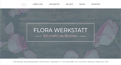 Desktop Screenshot of flora-werkstatt.de